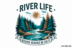 River Life svg Design | Svg Files for Cricut Product Image 1
