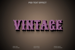 Vintage Retro 3D Text Effect Photoshop Template Product Image 1