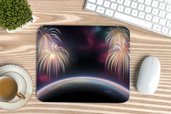 Happy New Year PNG Mouse Pad,Festive New Year's Eve 2026 PNG Product Image 1