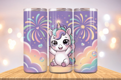 Festive Happy New Year Tumbler Wrap 2026: 20oz Skinny Tumble Product Image 1
