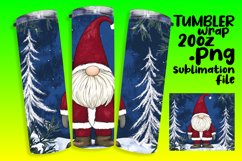 Festive Gnome Wrap for 20oz Holiday Tumblers Product Image 1