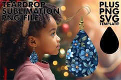 Jeans Rhapsody Earrings Sublimation Product Image 1