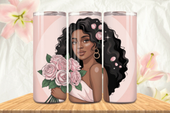 Black Girl Magic Black Woman Positive mind 20oz Tumbler wrap Product Image 1