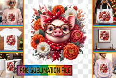Stylish TSHIRT Designs PNG, Cute Animals Product Image 1