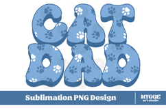 American Cat Mama Papa 4th of July USA Paw DTF PNG Bundle Product Image 5