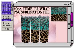 Sparkling Glitter &amp; Blossom Beauty Tumbler Sleeves - 20oz Product Image 1