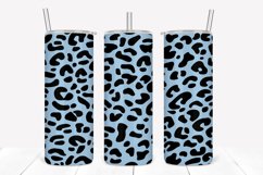 Robin Egg Leopard Pattern 20oz Skinny Tumbler Sublimation Product Image 1
