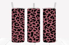 Rose Gold Leopard Pattern 20oz Skinny Tumbler Sublimation Product Image 1