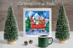 Christmas Gnomes. Christmas Card. Christmas Truck. Product Image 1