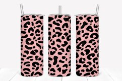 Rose Leopard Pattern 20oz Skinny Tumbler Sublimation Product Image 1