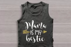 Mama is my bestie svg, baby shirt svg Product Image 2