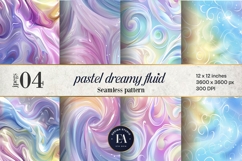 3d Pastel Dreamy Fluid pattern | Magical Patel pattern Product Image 1