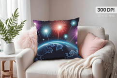 Happy New Year PNG Pillow, Festive New Year's Eve 2026 PNG Product Image 1
