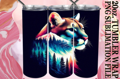 Vibrant Hearts 20oz tumbler wrap, Animals Art Product Image 1