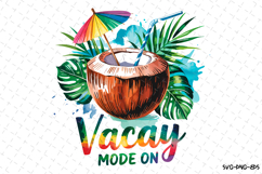 Vacay Mode On svg Design | Svg Files for Cricut Product Image 1