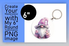 Charming Gnome Sublimation Circle Designs Product Image 1