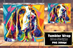 Bold and Fun Dog Wrap 20oz Sublimation Design Product Image 1