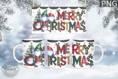 Christmas Mug Wrap Design - Christmas Gnome Sublimation Product Image 2