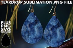Denim Radiance Drop Earrings Sublimation Designs Product Image 1