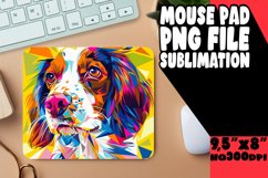 Whimsical Abstract Dog Mouse Pad Sublimation PNG Product Image 1