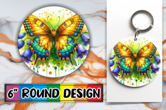 Whimsical Round Designs for Gifts PNG, Butterfly Product Image 1