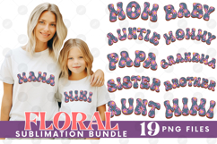 Family Mama Dad Sublimation Bundle Mother&#039;s Father&#039;s Day Set Product Image 1