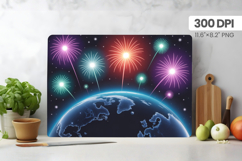 Happy New Year Cutting Board PNG Festive New Year&#039;s Eve 2026 Product Image 1