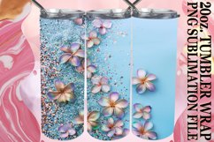 Dazzling Floral Leopard Tumbler Wrap: Sublimation - 20oz Product Image 1