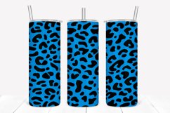 Sky Leopard Pattern 20oz Skinny Tumbler Sublimation Product Image 1