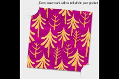 12 Winter Pattern Digital Papers in Pink and Yellow Color Product Image 3