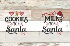 Milk & Cookies for Santa | Christmas Signs svg Product Image 2