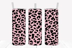 Teal Rose Leopard Pattern 20oz Skinny Tumbler Sublimation Product Image 1