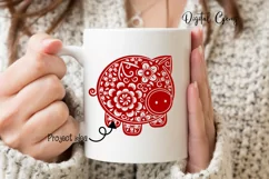 Pig, Chinese new year SVG / DXF / EPS / PNG files Product Image 5