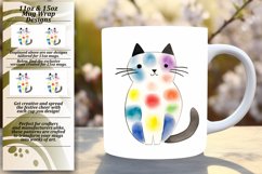 Vibrant Kitty Gallery: Colorful Mug Wrap Product Image 1
