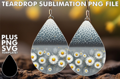 RADIANT teardrop EARRINGS PNG, Leopard Prints Product Image 1