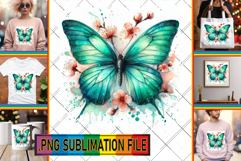 Dazzling TOTE BAG Gift Magic PNG, Butterfly Product Image 1