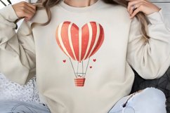 Cute Watercolor Valentines Day Clipart PNG Product Image 1