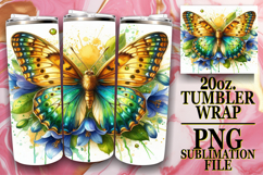 Sweet Inspirations 20oz tumbler wrap, Butterfly Product Image 1