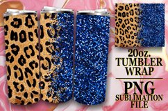 Vibrant Leopard &amp; Floral Fusion Tumbler Patterns - 20oz Product Image 1