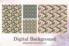 Flower Pattern Background Wallpaper Digital Paper_175 Product Image 1