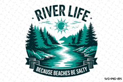 River Life svg Design | Svg Files for Cricut Product Image 1
