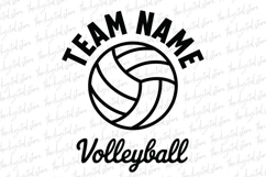 Team Name Volleyball SVG | SVG Cut files | Cricut Product Image 1