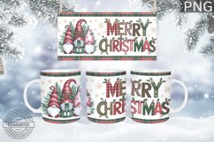 Christmas Mug Wrap Design - Christmas Gnome Sublimation Product Image 3