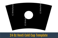 24 Oz Venti Cold Cup Template, Rust and bloated paint Product Image 3