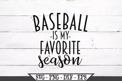 Funny Baseball Is My Favorite Season SVG Design Product Image 2