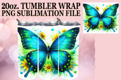 Radiant Adventures 20oz tumbler wrap, Butterfly Product Image 1