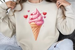 Cute Watercolor Valentines Day Clipart PNG Product Image 1