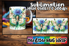Splendid views 11oz 15oz mug wrap, Butterfly Product Image 1