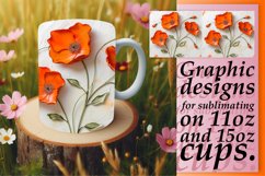 White Blossom Serenity: Sublimation 11oz/15oz Mug Product Image 1