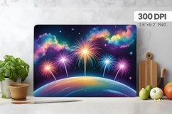 Happy New Year Cutting Board PNG Festive New Year&#039;s Eve 2026 Product Image 1